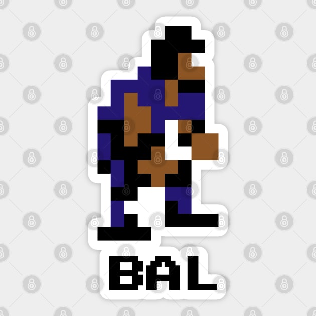 8-Bit Linebacker - Baltimore Sticker by The Pixel League